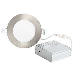 VERTUO Ultrathin LED Recessed Light 4 in. Brushed Nickel