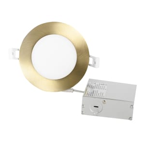 VERTUO Ultrathin LED Recessed Light 4 in. Antique Brass