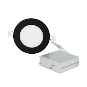 VERTUO Ultrathin LED Recessed Light 4 in. Black