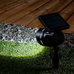 VERTUO Solar Spotlight Black