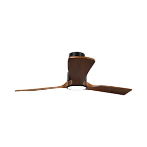 Ventilateur de plafond Wapa bois brun et noir 52 po VERTUO