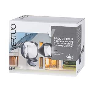 VERTUO Solar Spotlight with Motion Sensor