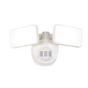 Battery-powered LED Spotlight with Motion Sensor White