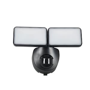 Battery-powered LED Spotlight with Motion Sensor Black