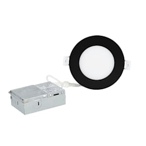 VERTUO Ultrathin LED Recessed Lights 4 in Pkg/4 Black