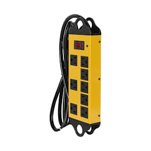 Barre d'alimentation jaune à 8 prises 6 pi