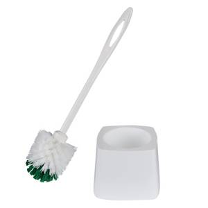 Toilet Brush with White Plastic Holder