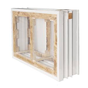 Cadre pour fenêtre de fondations (2 sections) 48 po x 24 po x 8 po
