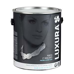 Peinture au latex d'intérieur Luxura Portes et moulures blanc ultime 3,7 L