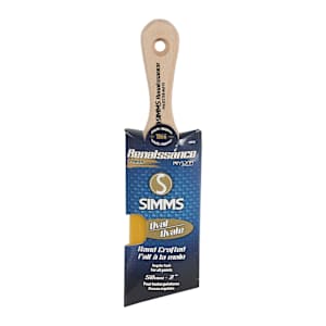 Renaissance Oval Angular Brush Polyester 2 in.