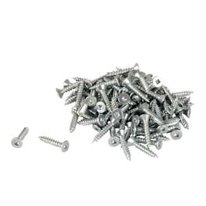 Flat Head Wood Screws 5/8 in. n° 8 (100-Pack)