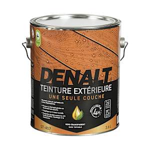 Teinture d'extérieur semi-transparente Denalt base teintable 3,78 L