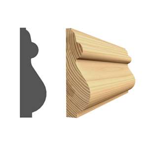 Clear Jointed Pine Decorative Moulding 1/2 in. x 1 9/16 in. x 8 ft.