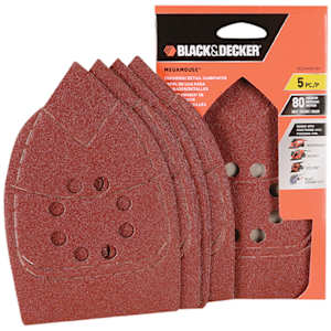 MegaMouse Sandpaper Assortment 80 Grit Pkg/5
