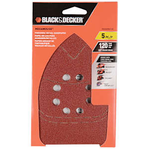 MegaMouse Sandpaper Assortment 120 Grit Pkg/5