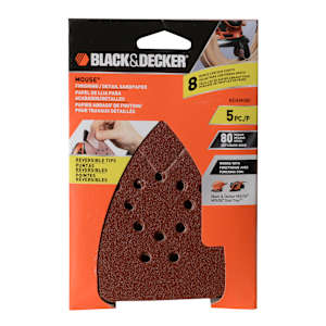 Mouse Sandpaper Assortment 80 Grit Pkg/5