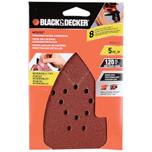 Mouse Sandpaper Assortment 120 Grit Pkg/5