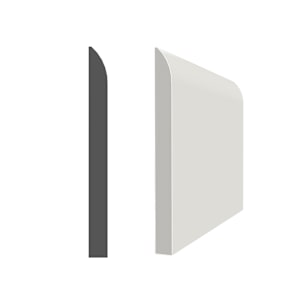 Plinthe unie en PVC 5/16 po x 3 1/8 po x 8 pi