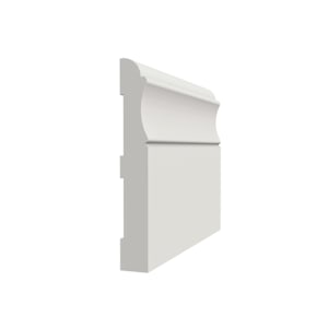 Colonial PVC Baseboard - 3/8 in. x 3 in. x 8 ft