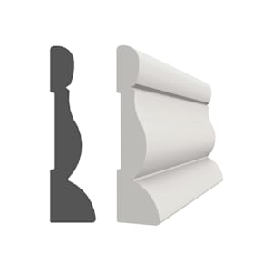 Colonial PVC Case Moulding - 9/16 in. x 2-1/8 in. x 7 ft