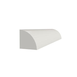 PVC Quarter Round Moulding   11/16 in. x 11/16 in. x 8 ft