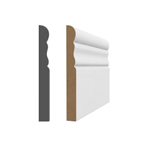 Colonial Wood Fibre Baseboard 3/8 in. x 3-1/8 in. x 8 ft.
