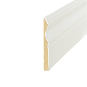 Plinthe coloniale en fibre de bois 3/8 po x 3 7/8 po x 8 pi