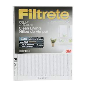 Filtre à fournaise Filtrete 300, 16 po x 20 po 3M