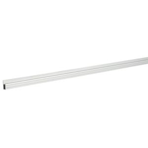 Light Satin J End Cap Moulding 8 mm