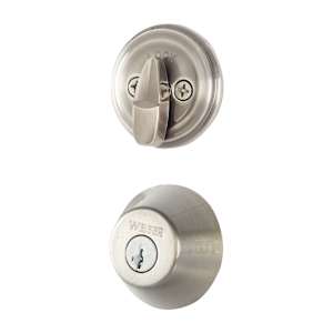 Keyed Deadbolt Lock Satin Nickel