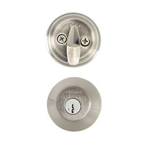 Keyed Deadbolt Lock Satin Nickel