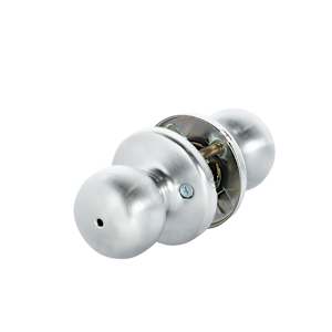 Fairfax Bathroom Door Knob Satin Chrome