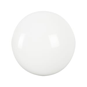 Bouton d'armoire en céramique Cherbourg blanc 34 mm