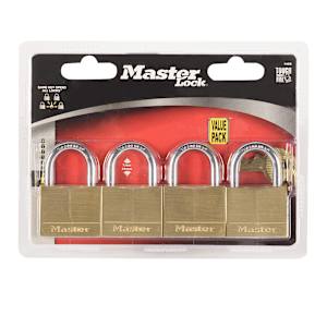 Identical Padlocks 1 9/16 in. Pkg/4