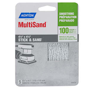Sandpaper for Orbital Sander 100 Grit Pkg/5