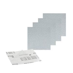 Papiers sablés pour ponceuses orbitales grain 220 Pqt/5