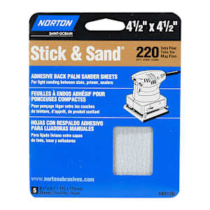 Papiers sablés pour ponceuses orbitales grain 220 Pqt/5