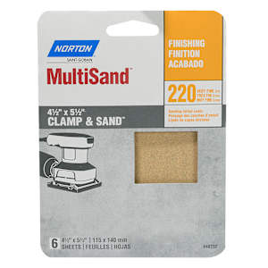 Sandpaper for Orbital Sander 220 Grit Pkg/6