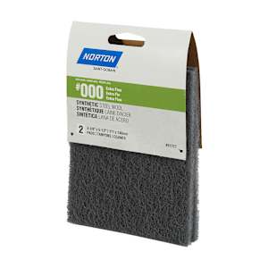 NORTON Extra-Fine Abrasive Pads 000 Pkg/2