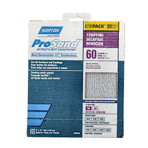 Prosand Sandpaper 9 in. x 11 in. 60 Grit Pkg/20