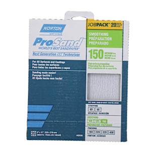 Prosand Sandpaper 9 in. x 11 in. 150 Grit Pkg/20