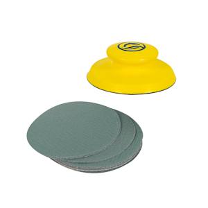Sanding Block and 10 Hook and Loop 5 in. Discs Kit