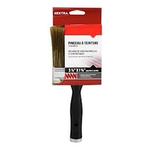 NEKTRA Natural and Synthetic Bristles Stain Brush 3 7/8 in. x 1 5/8 in.