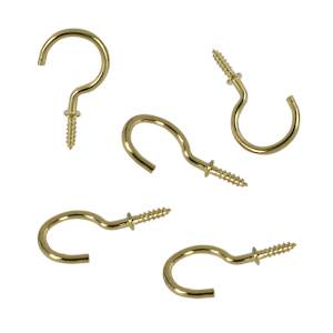 1 in. Cup Hooks Pkg/5