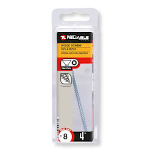 Vis à bois 4 po n° 8 T.P. Pqt/4