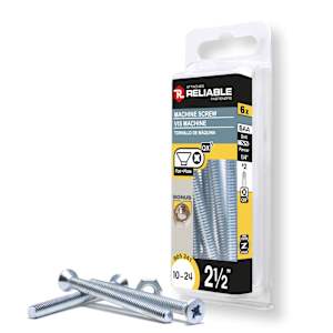 Boulons mécaniques T.P. 10-24 x 2 1/2 po Pqt/6