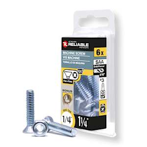 Boulons mécaniques T.P. 1/4-20 x 1 1/4 po Pqt/6