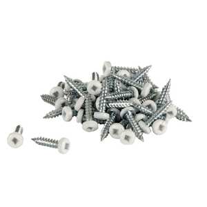 White Soffit Screws 5/8 in. n° 6 R.H. Pkg/100