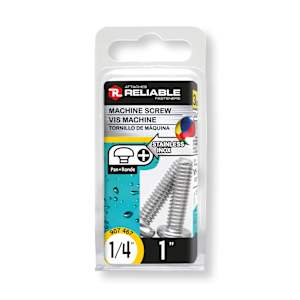 Machine Bolts (stainless steel) 1/4-20 x 1 in. Pkg/3