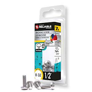 Machine Bolts (stainless steel) 8-32 x 1/2 in. Pkg/7